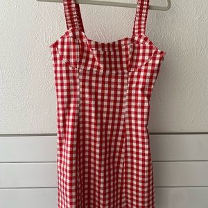 Zara gingham corset dress.